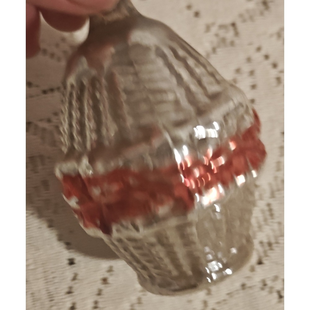 Vintage Made In USA mercury Glass Christmas Ornament - Picture 4 of 7